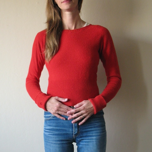 Lemaire red wool crewneck sweater - Picture 3 of 7